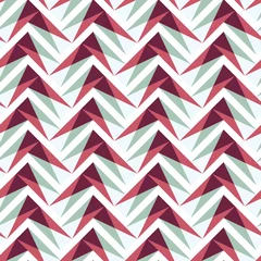 Afwasbaar behang Zigzag naadloos patroon met driehoeken