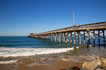 Fototapeta premium Newport pier beach in California USA