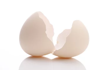 Deurstickers 割れた卵の殻 © sakura