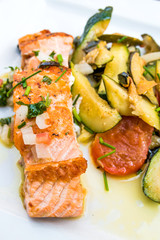 Fresh Salmon with lemon