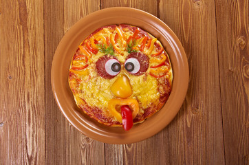 Smiley Faced Pizza