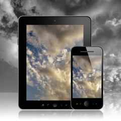 Tablet pc and mobile phone 