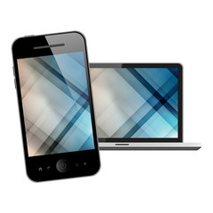 Mobile phone and notebook 