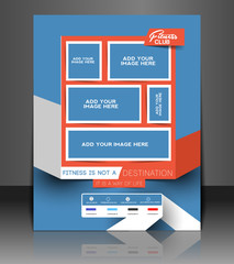 Fitness Center Front Flyer & Poster Template