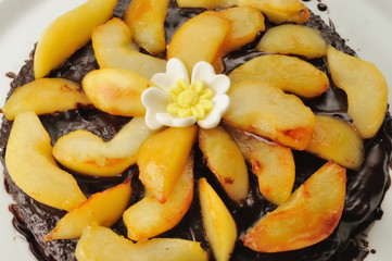 Torta pere e cioccolato