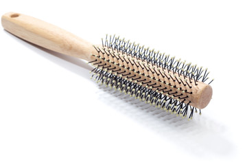 Wodden brush, isolated on white