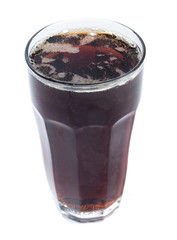 Full glass of cola drink