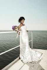 Fototapeta na wymiar The beautiful bride of the sea