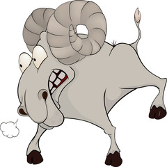 Ram. Cartoon