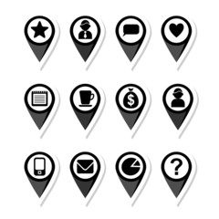 Set of web icons for business, finance and office