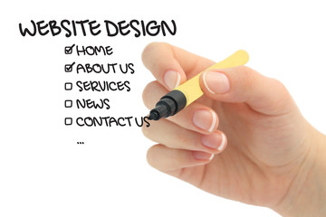 web design check mark selection