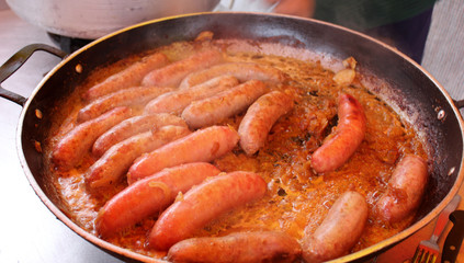 Des saucisses