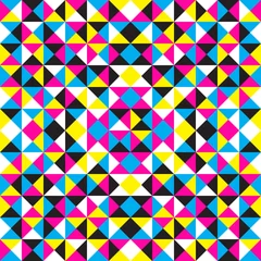 Zelfklevend Fotobehang Zigzag Vector abstracte geometrische achtergrond cmyk