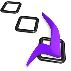 3d check mark in check box