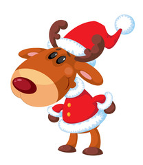 deer Santa funny