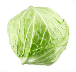 Fototapeta premium Cabbage on white background
