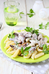 pasta with roasted mushrooms