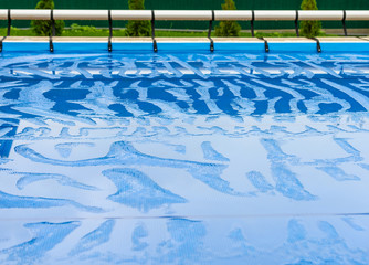 staircase to the pool