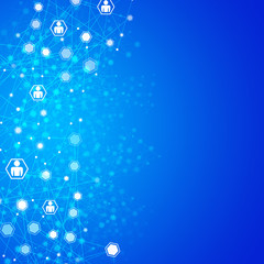 Net Connections Blue Biz Background