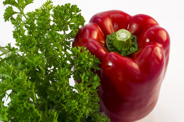 paprika isolated on white background