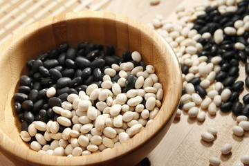 Black and white beans