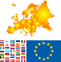 Fototapeta premium Europe map