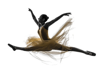 woman  ballerina ballet dancer dancing silhouette