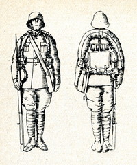 Battledress of soldier (ca. 1920, Latvia)