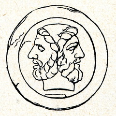 Janus, roman god of beginnings and transitions - 56519378