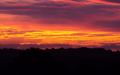 Obraz premium Beautiful English sunset