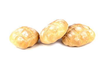 three fresh buns