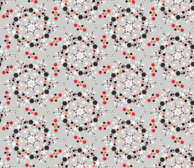 Abstract geometric texture. Seamless pattern. Floral ornament.