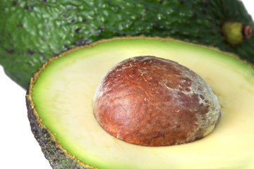 Avocado cut half - macro shot