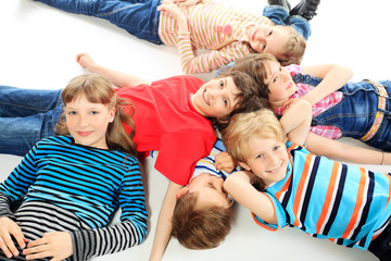 children on a floor