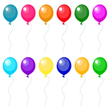 Set of balloons