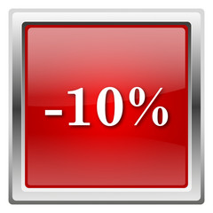 10 percent discount icon