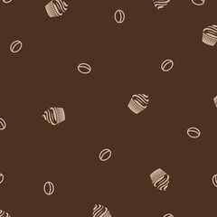 Restaurant Background With Muffins And Coffee