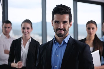 business people in a meeting at office