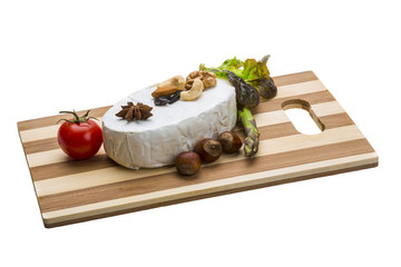 Fresh soft brie cheese