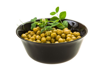 Marinated green peas