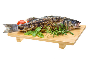 Roasted seabass