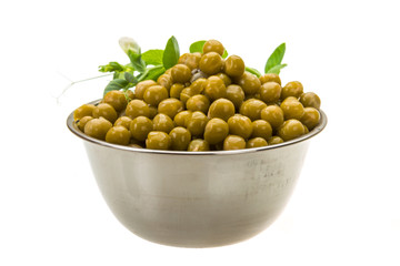 Marinated green peas