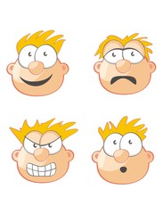 Four Faces and expressions
