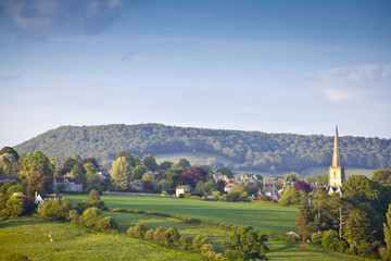 Naklejka premium Idyllic rural landscape, Cotswolds UK