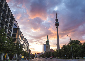 Fernsehturm television tower, Berlin, Germany