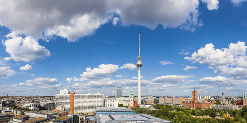 Fernsehturm television tower, Berlin views, Germany