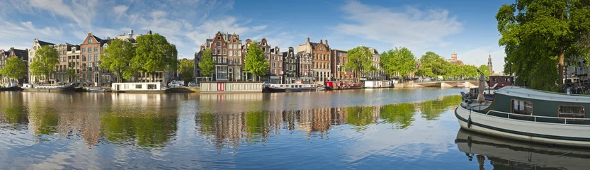 Plexiglas foto achterwand Amsterdam reflecties, Nederland © travelwitness