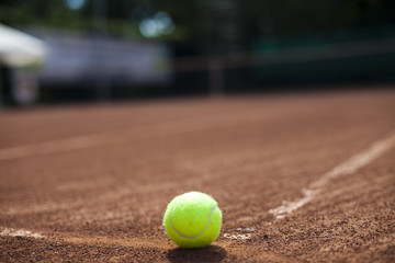  Tennis Ball on court