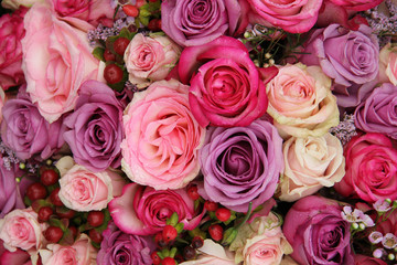 Pastel wedding flowers