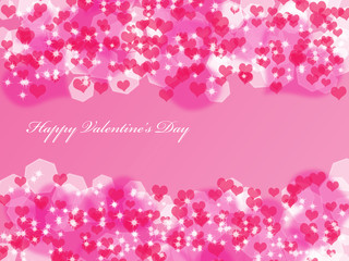 Valentine's background with hearts